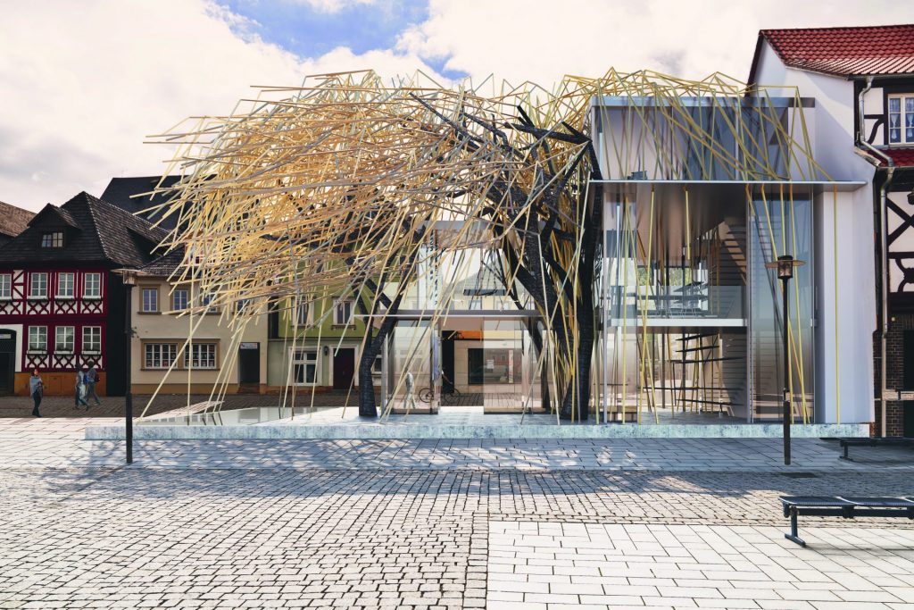 rendering of the archiv der zukunft lichtenfels