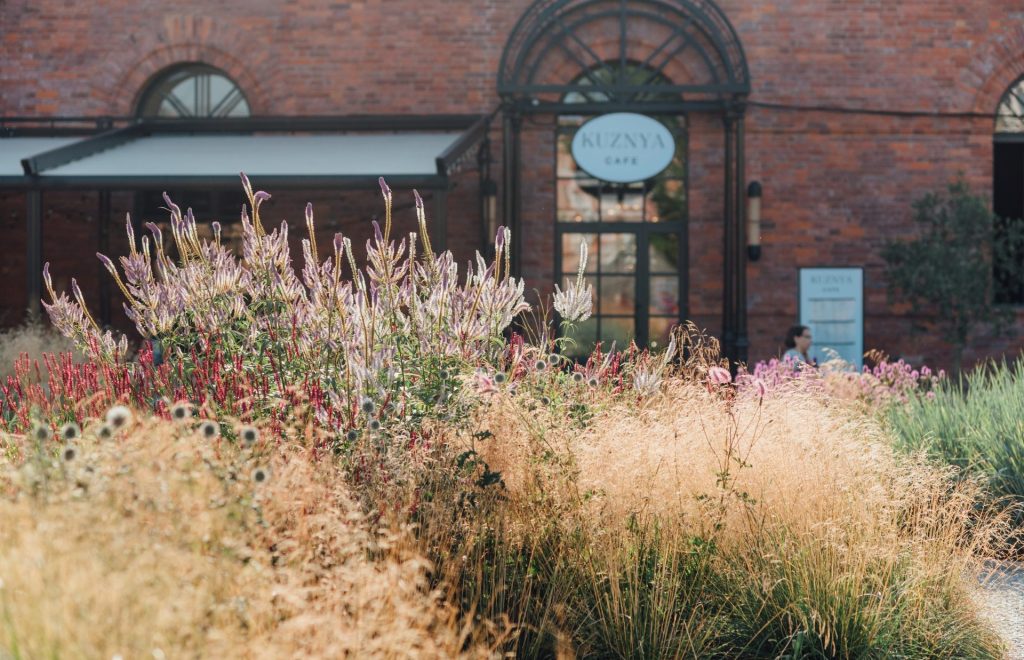 herb garden new holland island in st petersburg
