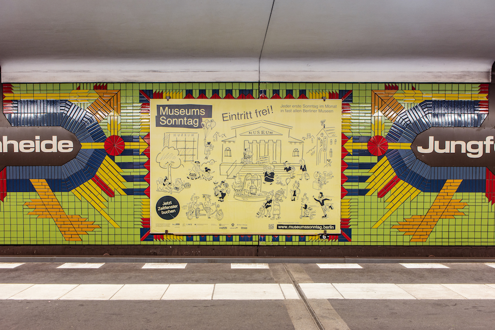 Poster promoting Museumssonntag Berlin