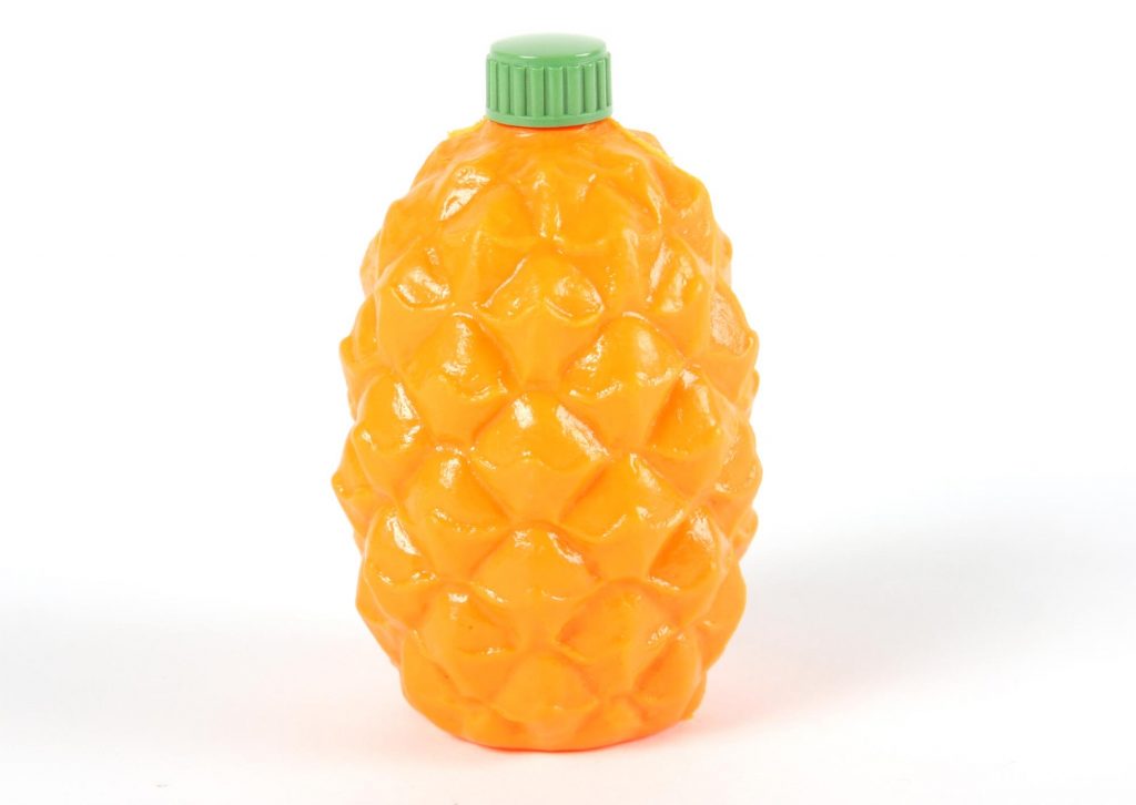 Pineapple-shape plastic bottle